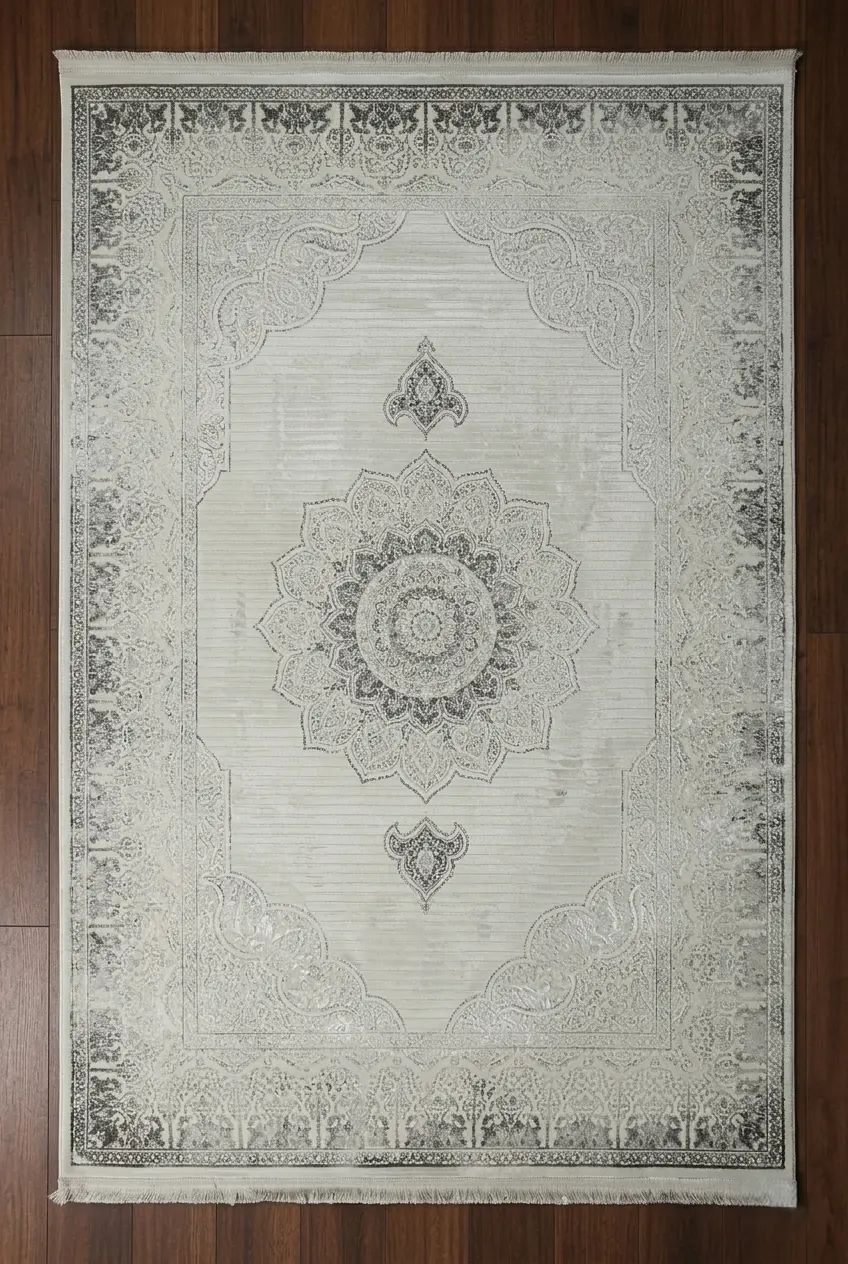 AGAH KF505 GRİ (DESENLİ KENAR)