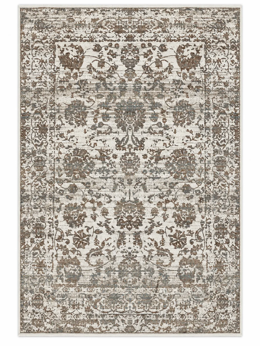 Irmak Serisi Vintage Halı 5669A Krem