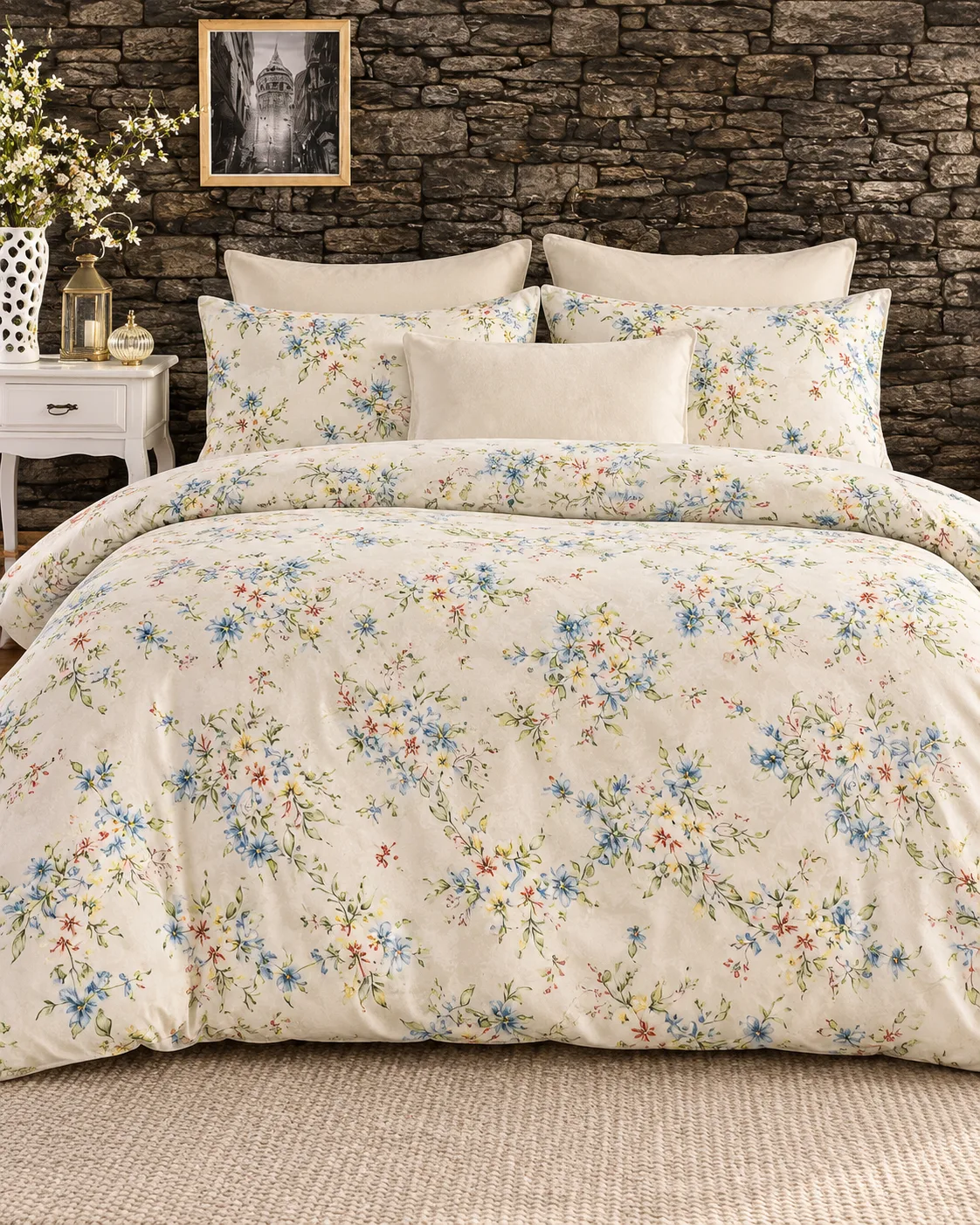 Tek Kişilik Desenli Nevresim Takımı HT06 160x220